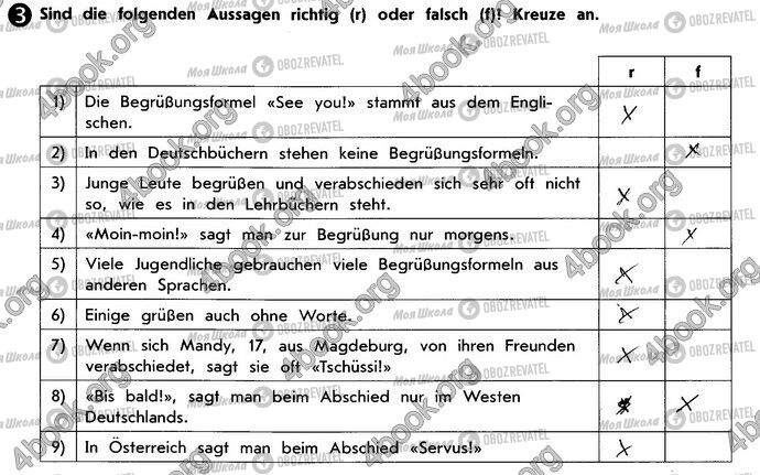 ГДЗ Німецька мова 10 клас сторінка Стр98 Впр3